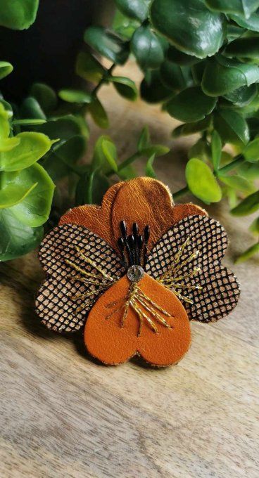 Broche pensée   ref BR24-16