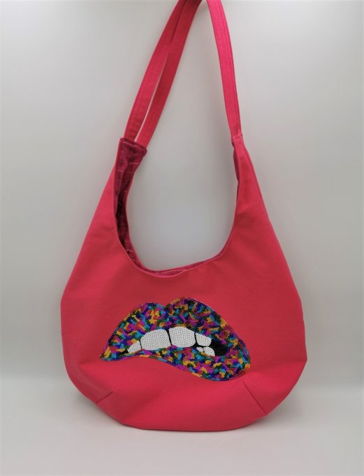 Tote bag rose   réf : TB21-37